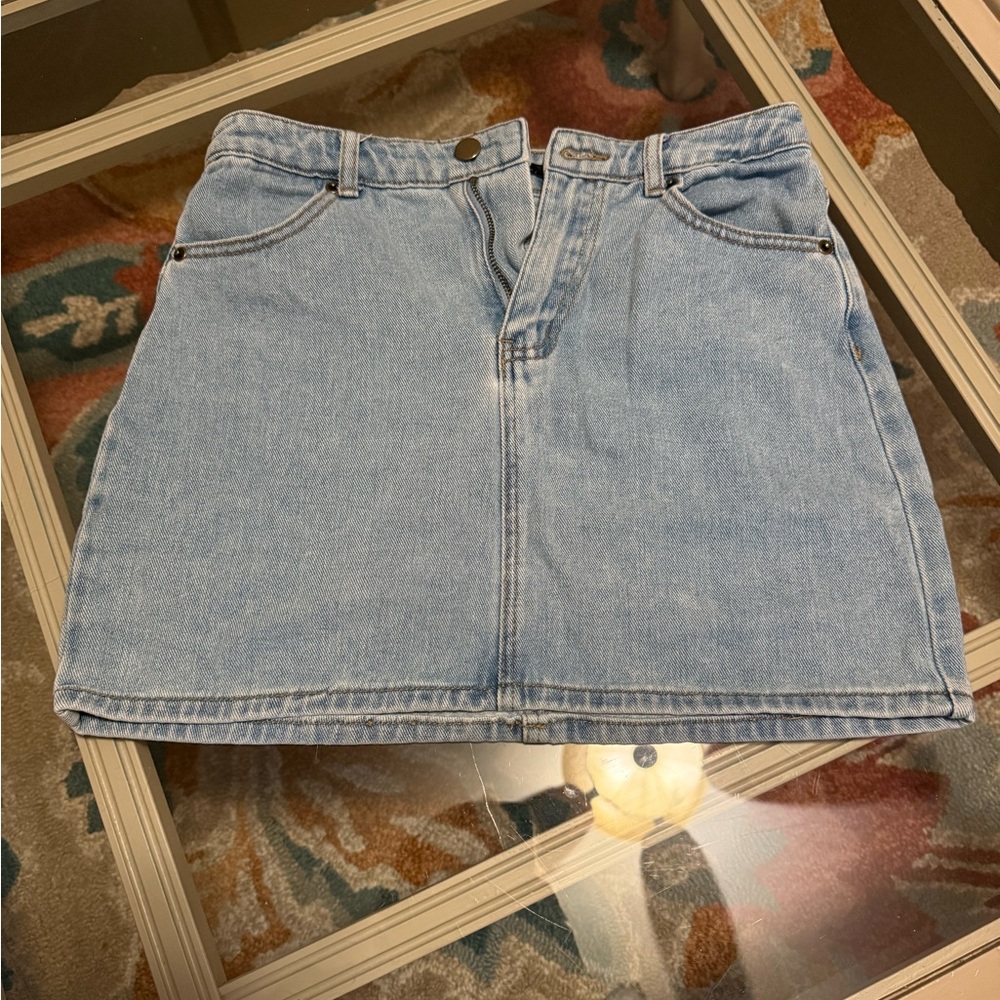 Forever 21 Light Blue Denim Mini Skirt